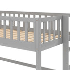 Litera baja individual con escalera y tobogán