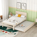Cama Nido Individual Blanca de Madera Maciza | Madera de caucho y Contrachapado | Niños y Adultos